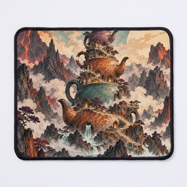 Item preview, Tea Tower Among Mountains designed and sold by DrizzyV.