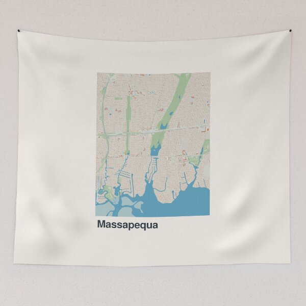 Item preview, Massapequa Minimalistic Map Art designed and sold by MapsNerd.