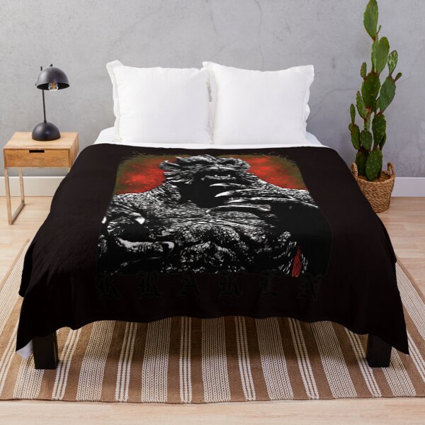 Item preview, Kraken Deep Sea Monster Monochromatic designed and sold by CuteartBySakura.