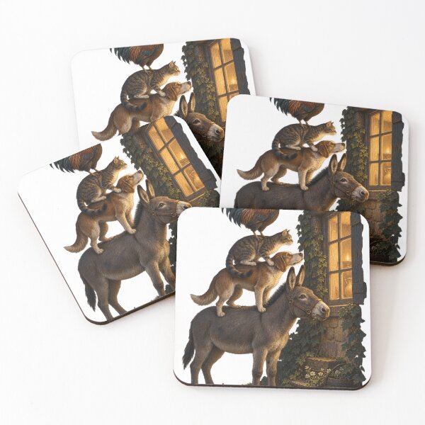 Item preview, Bremen Musicians at the Window designed and sold by Ocelot-T.