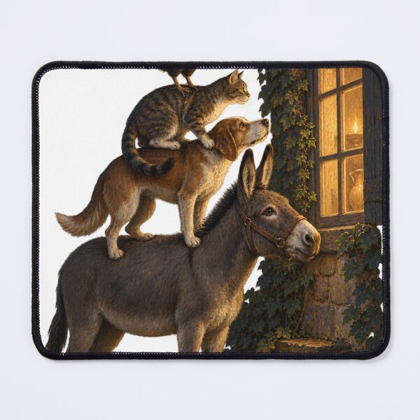 Item preview, Bremen Musicians at the Window designed and sold by Ocelot-T.