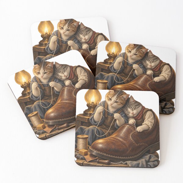 Item preview, Midnight Shoemaker Cats and Giant Shoe designed and sold by Ocelot-T.