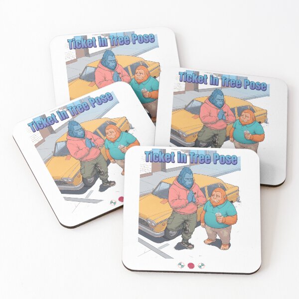 Item preview, Ticket in Tree Pose - Funny Bigfoot Yoga & Cryptid Humor designed and sold by Whimsy Trail Co.