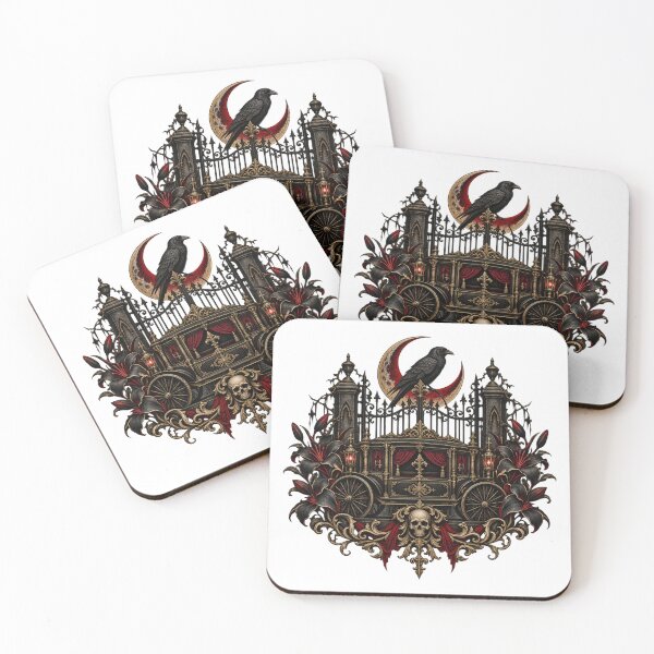 Item preview, Funeral Director Halloween Gift Victorian Hearse Emblem designed and sold by UrbanCanvvas.