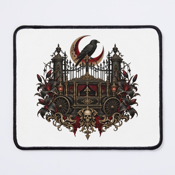 Item preview, Funeral Director Halloween Gift Victorian Hearse Emblem designed and sold by UrbanCanvvas.