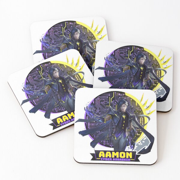 Item preview, Aamon Cyber Assassin Name Banner Showcase Sticker - Mobile Legends Fan Art designed and sold by Lesley D.