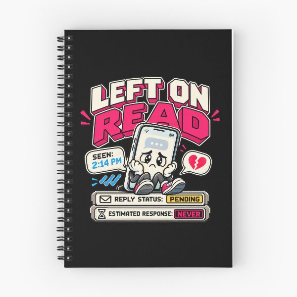 Item preview, Left on Read – Retro Pixel Texting Humor designed and sold by Mad Factory Designs.