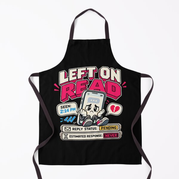 Item preview, Left on Read – Retro Pixel Texting Humor designed and sold by Mad Factory Designs.