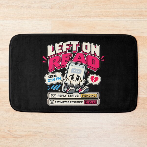 Item preview, Left on Read – Retro Pixel Texting Humor designed and sold by Mad Factory Designs.