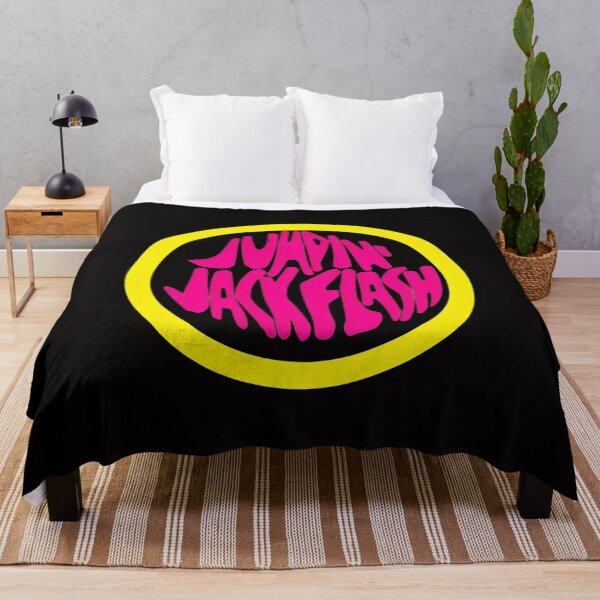Artikelvorschau, Wellenförmiger Text Jumping Jack Flash Logo Retro entworfen und verkauft von CuteartBySakura.