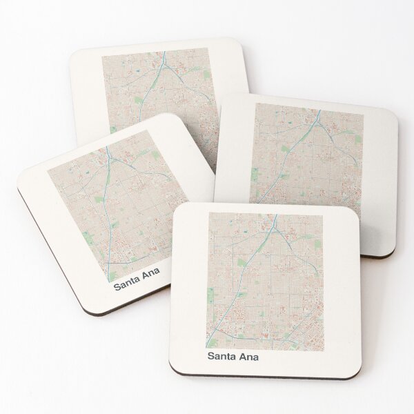 Item preview, Santa Ana Minimalistic Map Art designed and sold by MapsNerd.