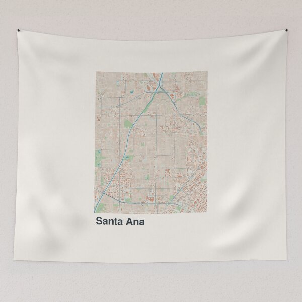 Item preview, Santa Ana Minimalistic Map Art designed and sold by MapsNerd.