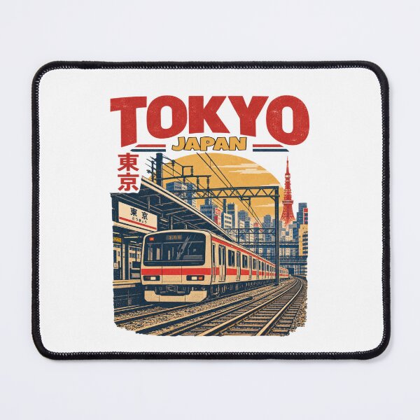 Item preview, Tokyo Japan Vintage Railway Train Retro Transit Poster designed and sold by Globalcitytees.