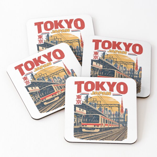 Item preview, Tokyo Japan Vintage Railway Train Retro Transit Poster designed and sold by Globalcitytees.