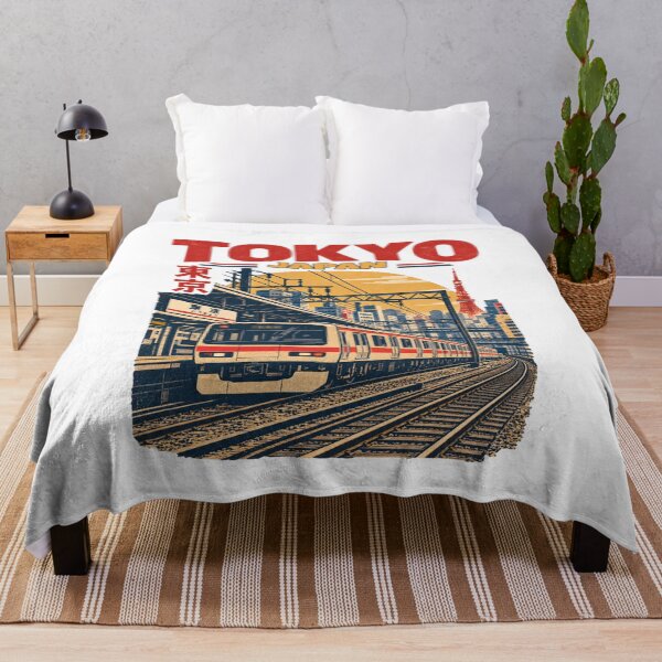 Item preview, Tokyo Japan Vintage Railway Train Retro Transit Poster designed and sold by Globalcitytees.