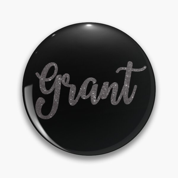Item preview, Grant Gray Sparkly Custom Name Design designed and sold by CamilasPrints.