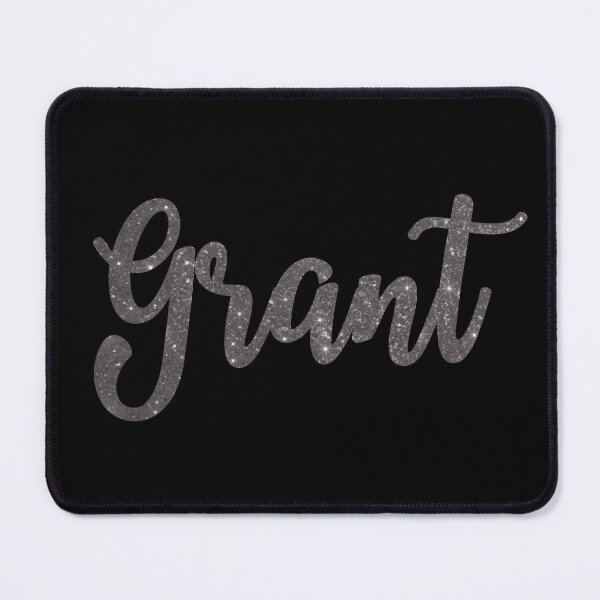Item preview, Grant Gray Sparkly Custom Name Design designed and sold by CamilasPrints.