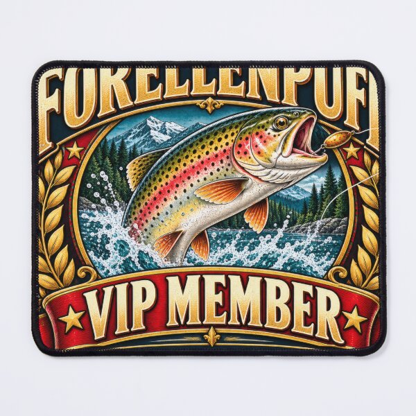 Artikelvorschau, Forellenpuff Angler T-Shirt  entworfen und verkauft von JEOSALE.