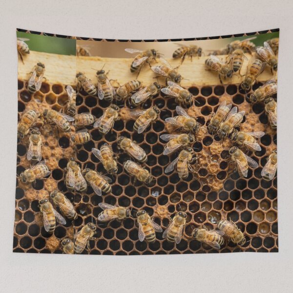 Item preview, Bees in the honeycomb designed and sold by snoWorkshop.