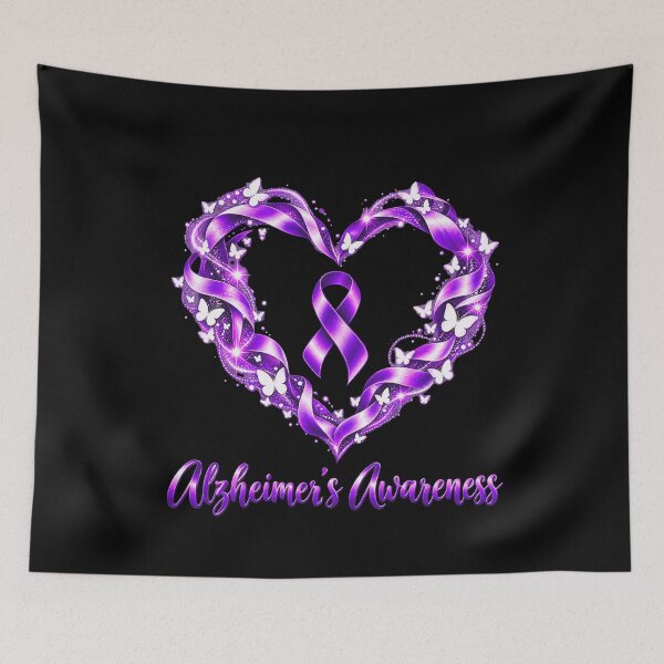 Item preview, Alzheimer's Awareness Support Family Caregiver Purple Ribbon designed and sold by FolkGraphics.