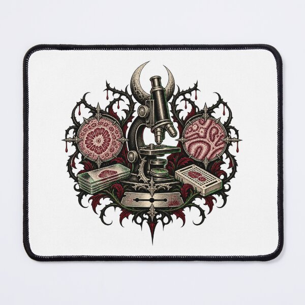 Item preview, Histopathology Halloween Gift Gothic Microscope Emblem   designed and sold by UrbanCanvvas.