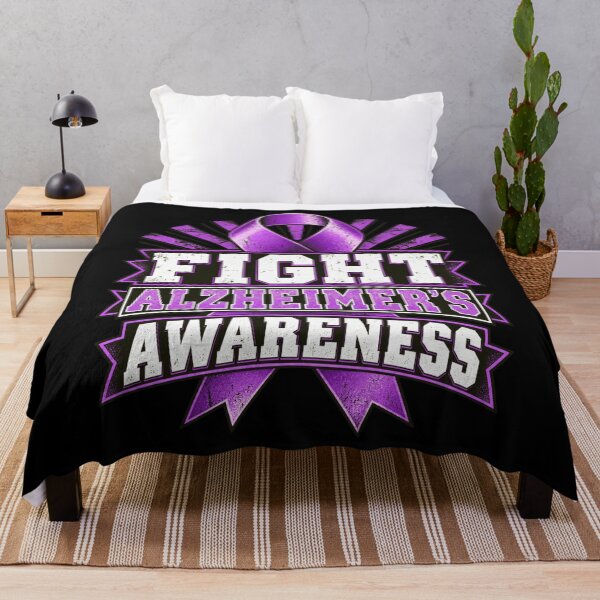 Item preview, Fight Alzheimer's Awareness Purple Ribbon Supporter designed and sold by FolkGraphics.