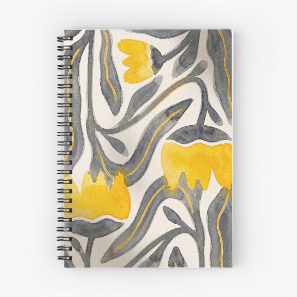 Item preview, Abstract Yellow Tulip Minimalist Watercolor Floral Pattern designed and sold by MoonOpuluna.