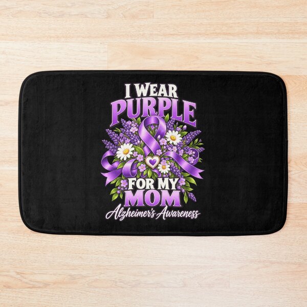 Item preview, I Wear Purple For My Mom Alzheimer's Awareness Family Support Advocate designed and sold by FolkGraphics.