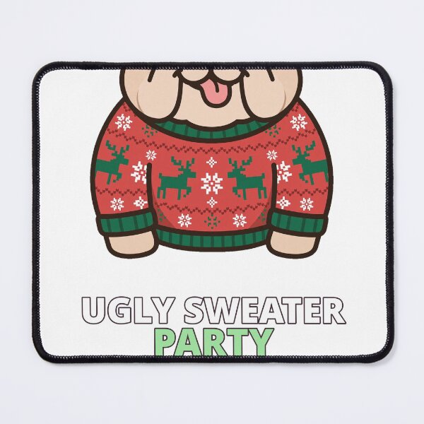 Item preview, Ugly Sweater Party Bulldog Christmas designed and sold by ThreeFlyingAces.