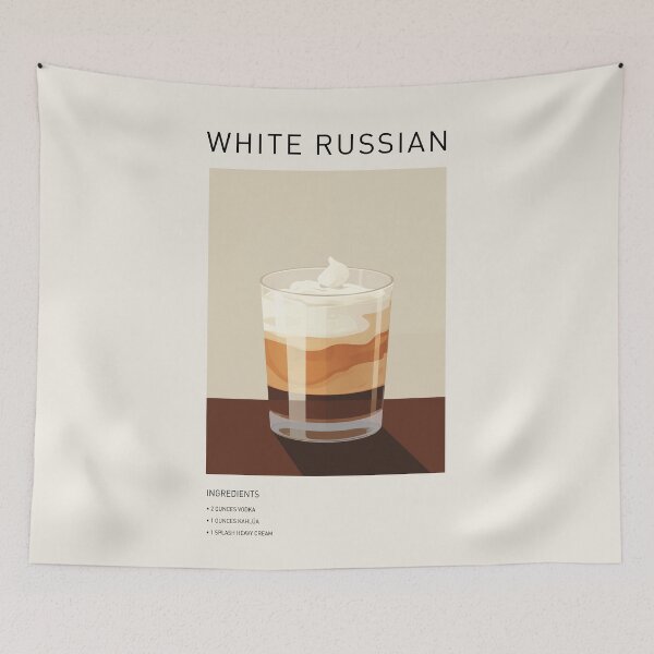 Item preview, White Russian Cocktail Wall Art designed and sold by SurfolioPrints.
