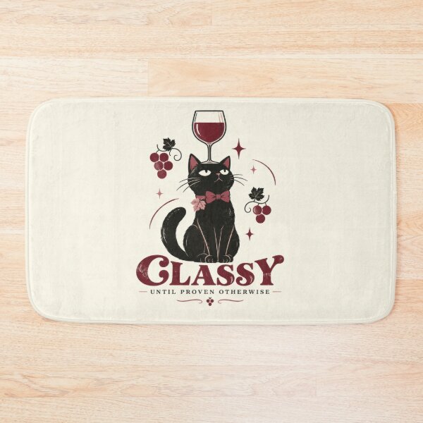 Artikelvorschau, Elegante Katze mit Weinglas-Design entworfen und verkauft von anytka.