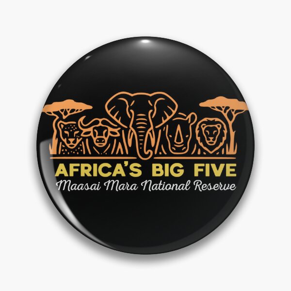 Item preview, Maasai Mara Big Five Elephant Lion Rhino Buffalo designed and sold by d247.