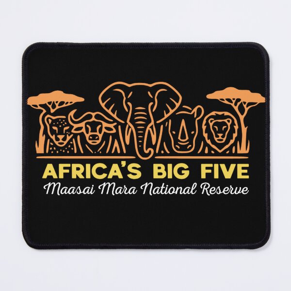 Item preview, Maasai Mara Big Five Elephant Lion Rhino Buffalo designed and sold by d247.