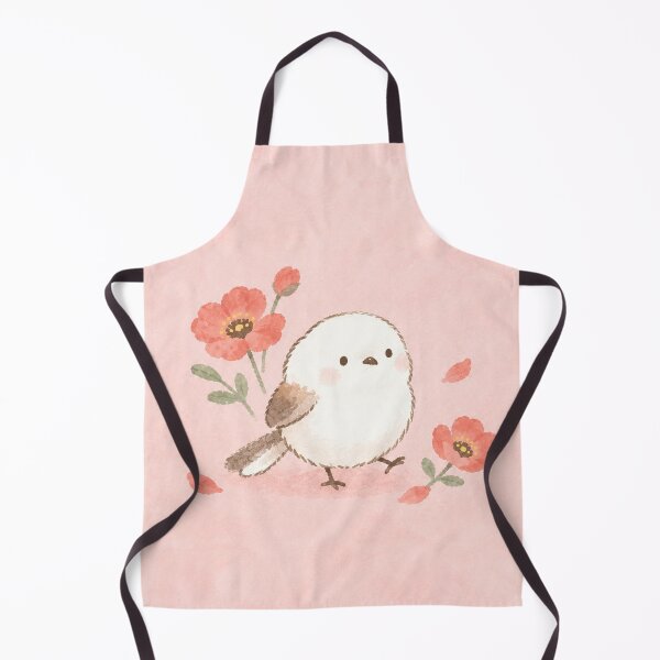Item preview, Shima Enaga Snow Fairy Bird Stepping Among Coral Poppies designed and sold by AshiraCreations.