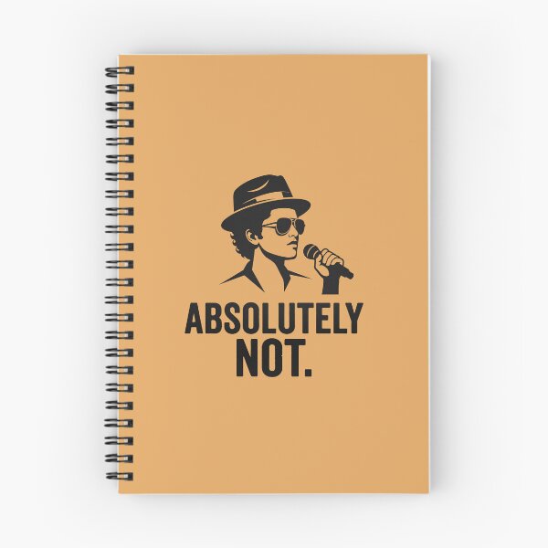 Item preview, Funny Absolutely Not Bruno Mars Silhouette Typography    designed and sold by Designart68.