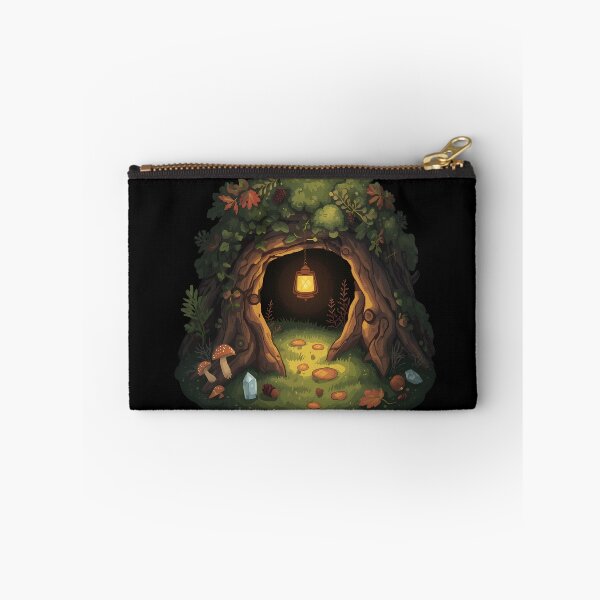 Item preview, Enchanted Forest Burrow Den Dark Cottagecore Goblincore Autumn designed and sold by Youram.