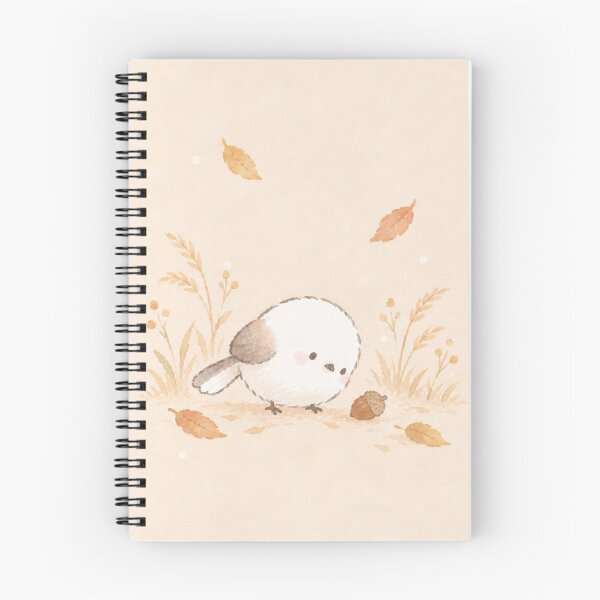 Item preview, Shima Enaga Snow Fairy Bird Discovering an Autumn Acorn designed and sold by AshiraCreations.