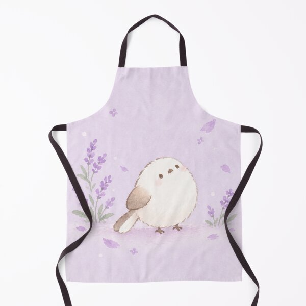 Item preview, Shima Enaga Snow Fairy Bird in a Pastel Lavender Garden designed and sold by AshiraCreations.