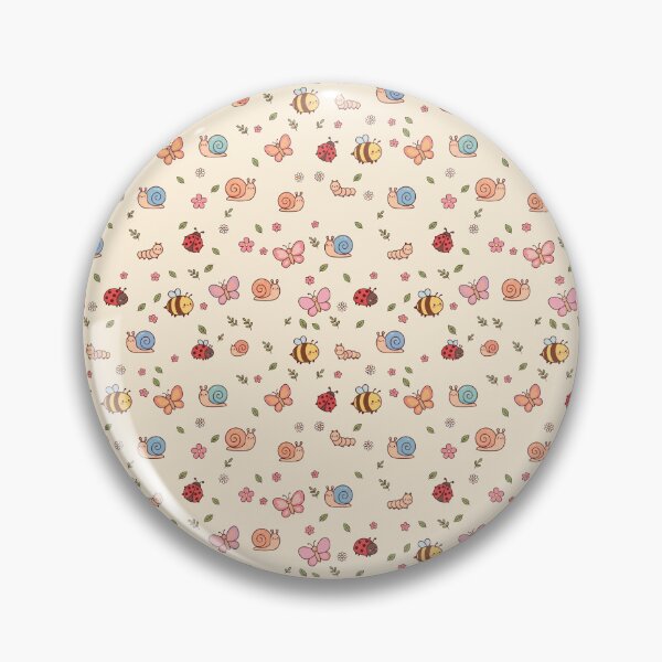 Artikelvorschau, Niedliches Gartenkäfer- und Gänseblümchenmuster entworfen und verkauft von Thanat Pattern Studio.