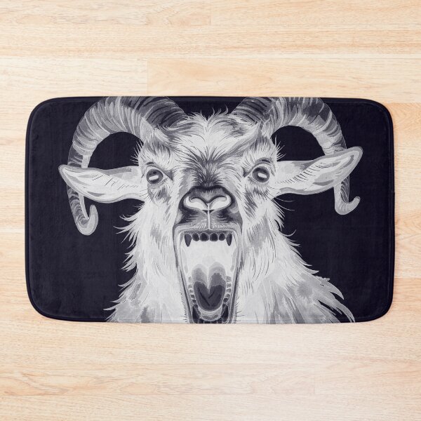 Item preview, Aries shows teeth, negative effect white designed and sold by LiskoDesign.