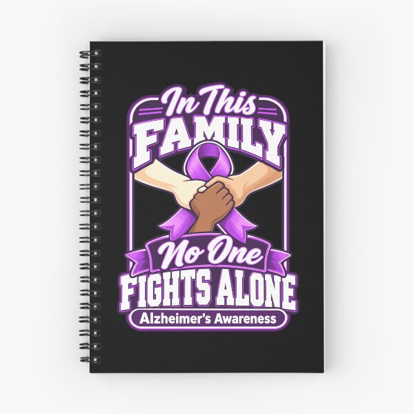 Item preview, In This Family No One Fights Alone Alzheimer's Awareness Family Support Caregiver Warrior designed and sold by FolkGraphics.