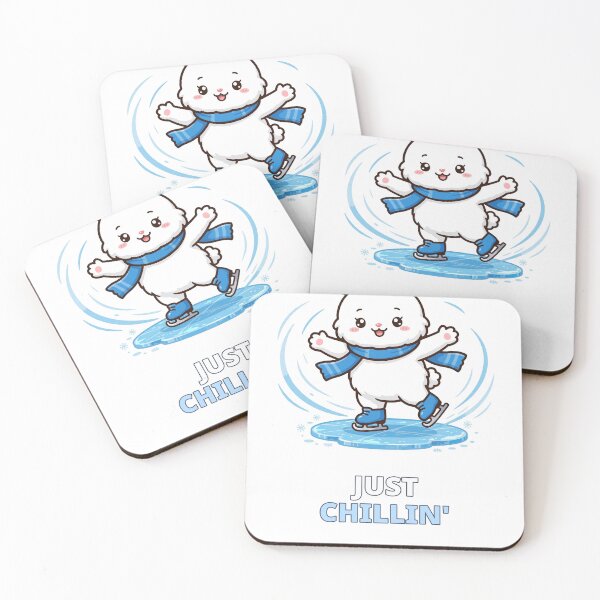 Item preview, Just Chillin Ice Skating Bunny Winter designed and sold by ThreeFlyingAces.