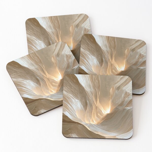 Item preview, Slot Canyon Light Beams Minimalist Abstract Art Print designed and sold by MargaretWiktor.