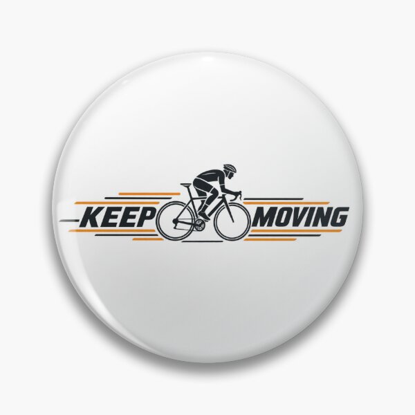 Item preview, Keep Moving T-Shirt – Minimalist Bicycle Cycling Motivation Design designed and sold by hasii-store.