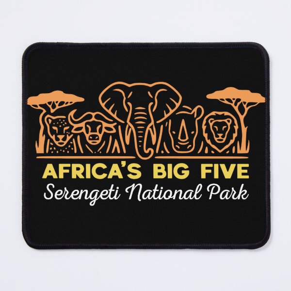 Item preview, Serengeti Big Five Elephant Lion Rhino Buffalo Leopard designed and sold by d247.