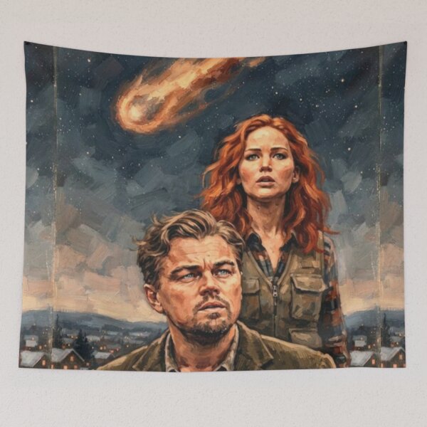 Item preview, Don't Look Up Sci-Fi Satire Fine Art Tribute designed and sold by Art's Diner.