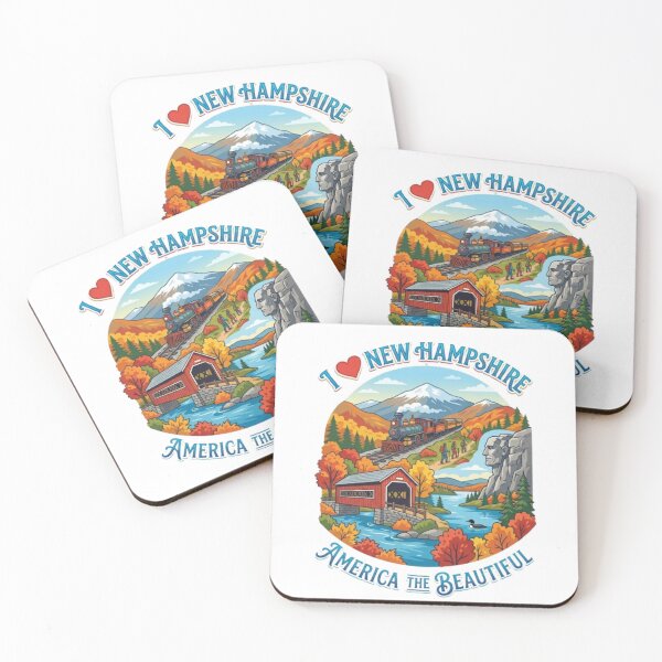 Item preview, New Hampshire USA Travel T-Shirt – Scenic Mountains, Lakes & New England Adventure designed and sold by Illumine-World.