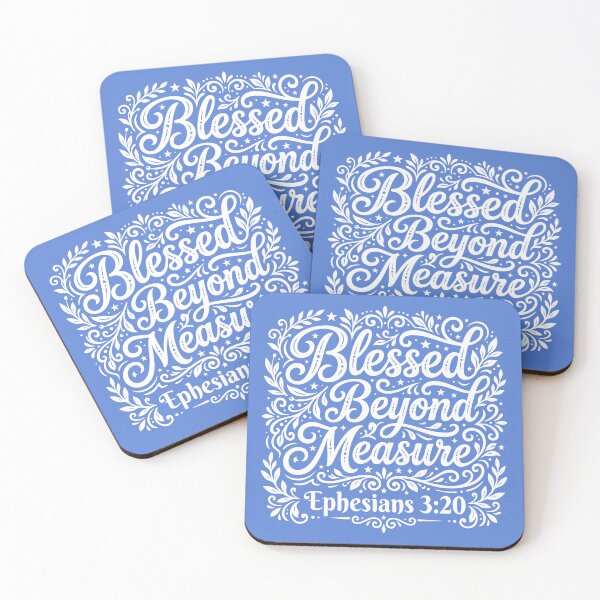 Item preview, Blessed Beyond Measure Ephesians 3:20 Bible Verse designed and sold by LilSeashell.
