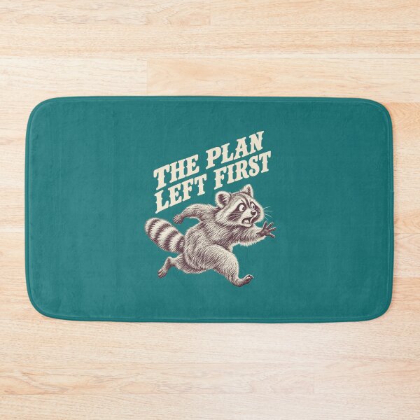 Item preview, The Plan Left First Raccoon – Funny Vintage Engraving designed and sold by LuveraxArt.