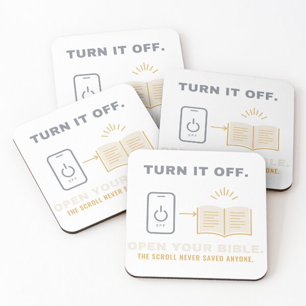 Item preview, Turn It Off Open Your Bible Christian Quote designed and sold by T-J-WHATEVER.
